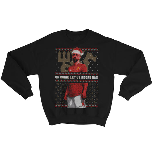 Oh Come Let Us Adore Him Xmas Sweatshirt